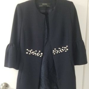 Zara coat with pearls